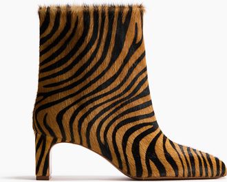 H&M Lederstiefeletten - Beige