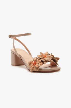 Maliparmi Womens Raffia Sandal In Brown