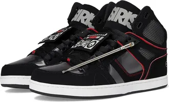 Osiris NYC 83 CLK Mens Shoes Black/Red/Boombox : 10.5 D - Medium, Faux Leather