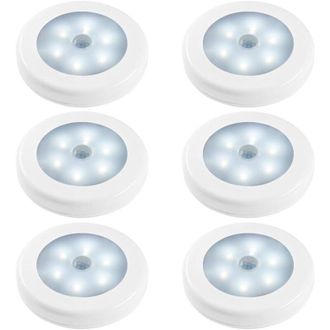 OEM Luci Notturne Con Sensore Di Movimento, Confezione Da 6, Luci Led Con Sensore Di Movimento Per Illuminare Al Buio Camera Da Letto, Bagno, Cucina, Corr