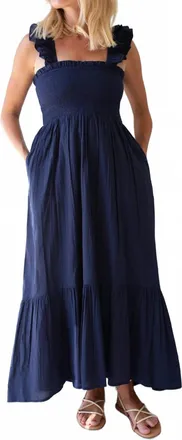 Marea Sasco Dress In Navy