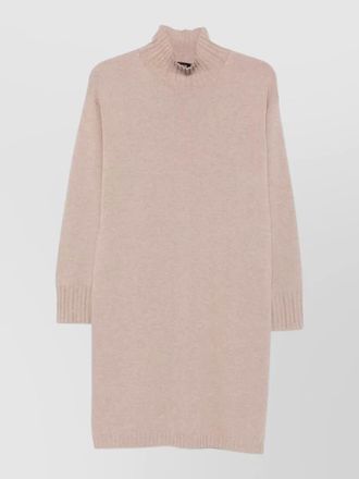 Fabiana Filippi long sleeve turtleneck dress ribbed trims