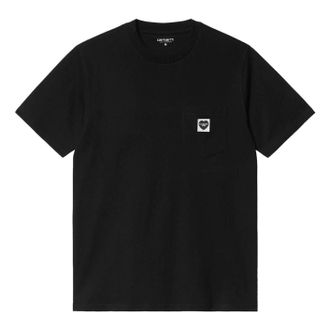Carhartt Work in Progress Pocket Heart Short Sleeve T-Shirt Black I032128-00E-XX