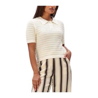 Suncoo Dames Truien & vesten Praka - Dames - Tops - Beige - Maat: L Linnen