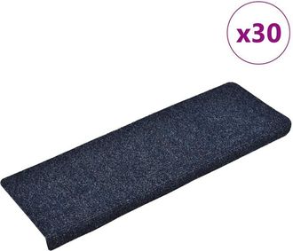 vidaXL Tappetini Autoadesivi per Scale 30 pz Blu 65x21x4 cm - Vidaxl