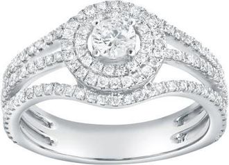 LuvMyJewelry Veyora 0.8 Ct 14K Gold Diamond Ring in 14K White Gold at Nordstrom, Size 7