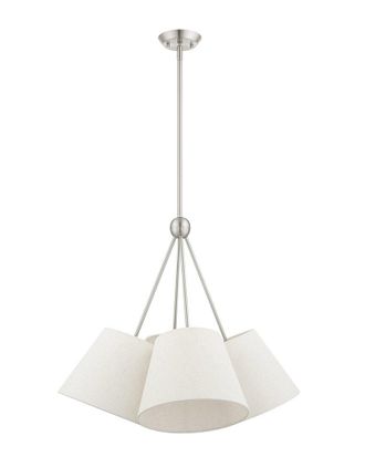 Livex Lighting 4-Light Brushed Nickel Chandelier