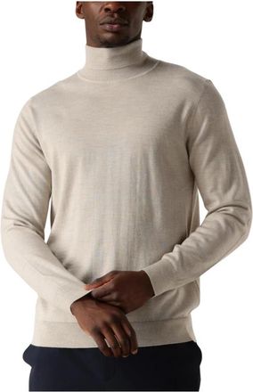 Profuomo Heren Roll Neck Pullover Sweater - Heren - Coltruien - Beige - 2XL - Truien & Vesten