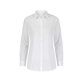2-Biz Camicia Bianca Classica con Bottoni Trasparenti - - Blouses & Shirts - Donna - Bianco - L
