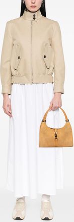 Gucci Pre-owned Womens Jackie Hobo Suede Shoulder Bag - Tan Leather - One Size