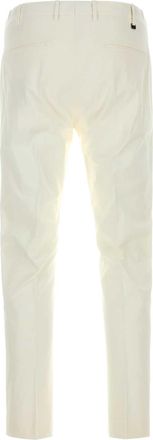 Pantaloni Torino Mens Stretch Cotton Trousers White Elastane