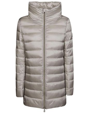 Save The Duck Padded High-Collar Jacket With Quilted Texture