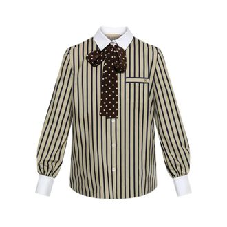 Valentino Shirts, female, Multicolor, Size: 2XS VLogo Stripe Shirt