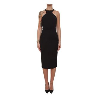 Elisabetta Franchi Vestito - Dames - Casual kleedjes - Zwart - L - Polyester - Kleedjes