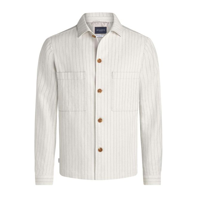 Coconuts Pinstripe * The Linen Shacket