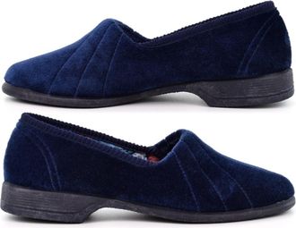 Generic Womens Carpet Slippers Size 6 Womens Carpet Slipper Size 5 Slip On Slippers Ladies Rubber Sole Slipper Rubber Sole Slip On Sizes 3-8 Navy 8 UK