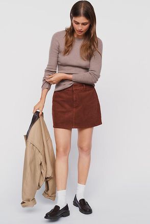 Sanctuary Downtown 100% Cotton Corduroy Mini Skirt