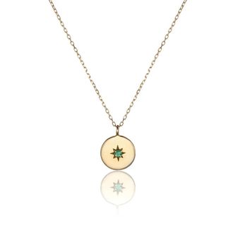 Lily & Roo Gold Small Coin Star Necklace
