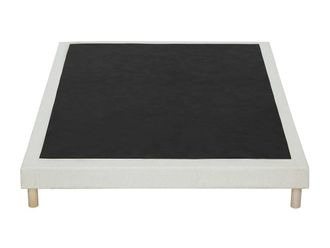 VENTE-UNIQUE.COM Somier tapizado tela beige