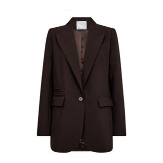 Co'Couture Blazers, female, Brown, Size: XS VolaCC Single Oversize Blazer