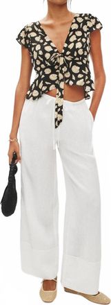 Ciao Lucia Womens Caponi Top In Shell Black