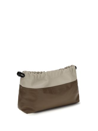 Pierre Hardy Womens Twin Clutch Bag Camel-Offwhite Shoulder