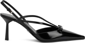 Prada D&eacute;collet&eacute; Slingback - Shoes - Mujer - Negro - 37 EU