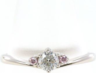 C&A Pink Platinum Platinum 900 Band Ring (Pre-Owned)