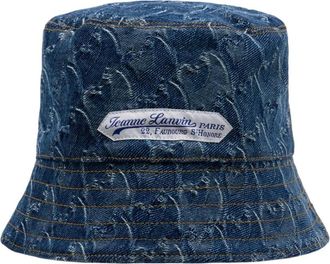 Lanvin Hats, female, Blue, Size: 56 CM Horse Bucket Hat