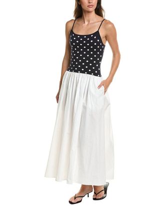 Toccin Orielle Silk-Blend Midi Dress
