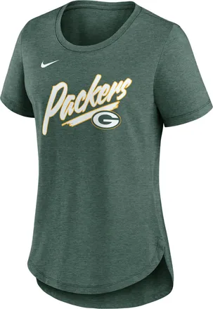 Nike Green Bay Packers Primetime Nike Womens NFL T-Shirt in Green | NKMVEX517T-NFN