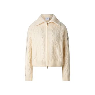 Bogner Lotta virgin wool blend knit jacket for women - Off-White - 34