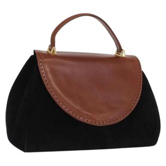 Ferragamo Pre-owned Handbags, female, Multicolor, Size: ONE SIZE Pre-owned Suede Handbag