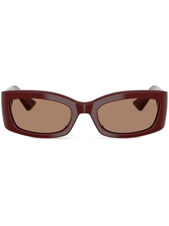 Oliver Peoples 1993C rectangular-frame sunglasses - women - Acetate - 54 - Red