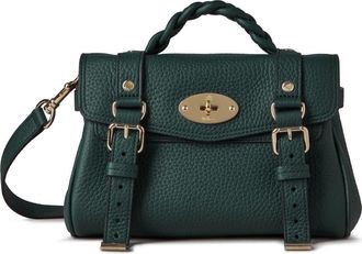Mulberry Mini Alexa Leather Satchel in Mulberry Green at Nordstrom