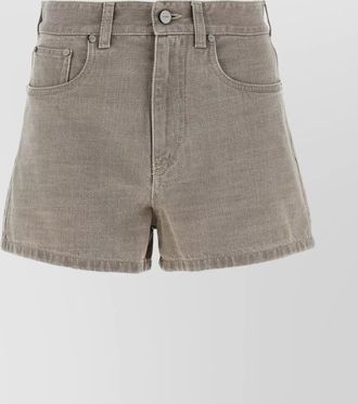 Fendi stamped 1925 shorts with pockets and rivets