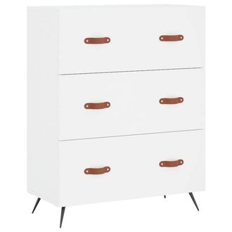 Berkfield Home Chest of Drawers White 69.5x34x90 cm Engineered Wood