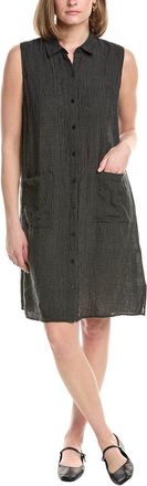 Eileen Fisher Classic Linen Midi Dress