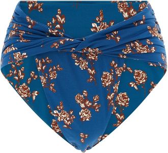 Magda Butrym 02 Bikini Broekje - Dames - Strandmode - Blauw - S - Leer - Badmode