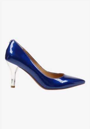 J. Rene&eacute; Womens Kanan Slip On Pumps In Cobalt Blue Patent