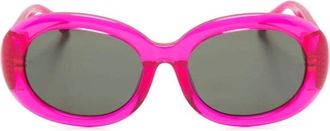 Linda Farrow Lfl 1462 C3 SUN Zonnebrillen - Dames - Zonnebrillen - Roze - 55 MM - Accessoires