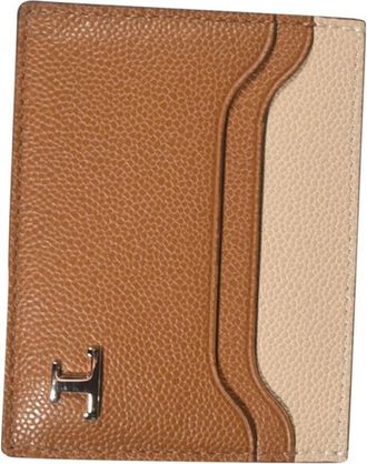 Tod's Kaarthouder - Heren - Portefeuilles - Bruin - ONE Size - Leer - Accessoires