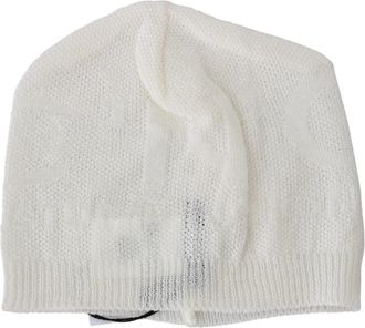 Costume National Beanie Muts - Dames - Hoeden - Wit - ONE Size - Wol - Accessoires
