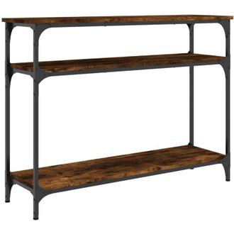 vidaXL Vidaxl - Mesa Consola Madera De Ingenier&iacute;a Roble Ahumado 100x29x75 Cm