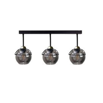 Netlighting Mera Semi Flush Light Black 60cm 3x E27