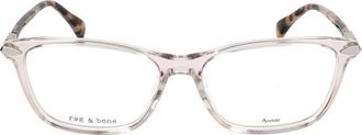 Rag & Bone Ladies Pink Rectangular Eyeglass Frames RNB3031-3