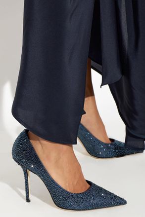 Jimmy Choo London Heeled Shoes Love 100, Womens, Navy Blue