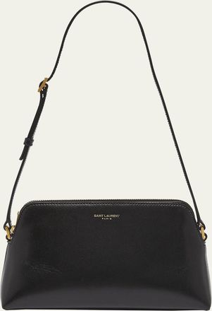 Saint Laurent Mini Pouch on Strap Shoulder Bag in Leather