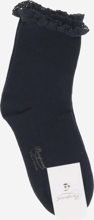 BONPOINT Girls Socks Stretch Cotton Navy Tights &