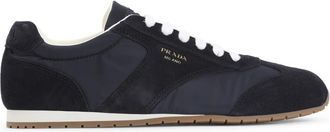 Prada Navy Blue Logo Sneakers